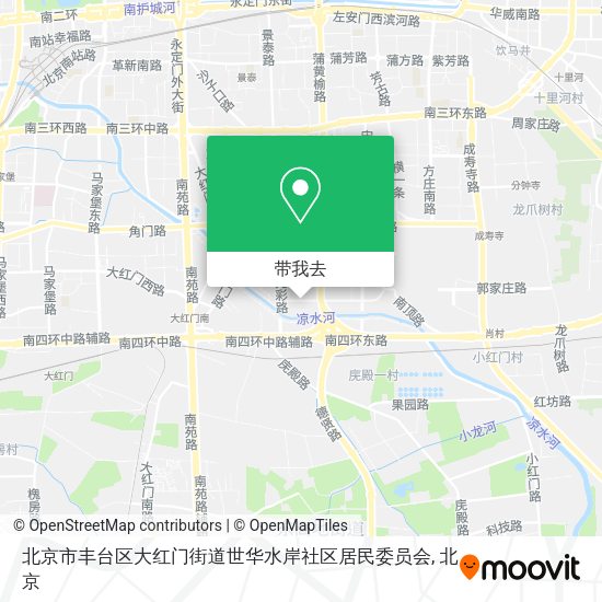 北京市丰台区大红门街道世华水岸社区居民委员会地图
