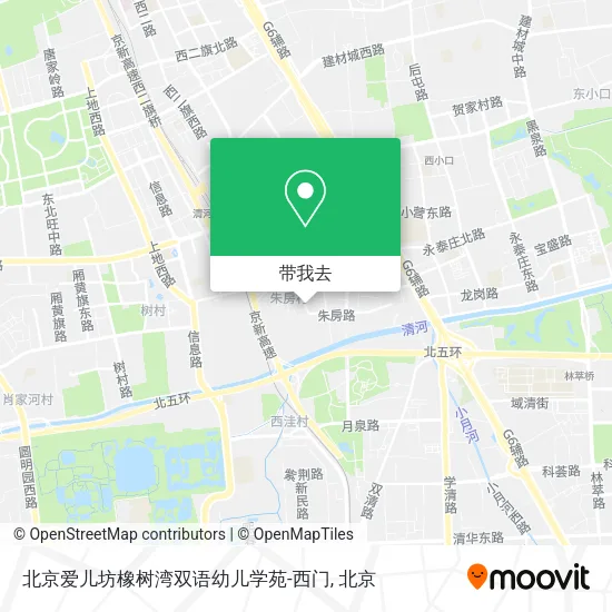 北京爱儿坊橡树湾双语幼儿学苑-西门地图