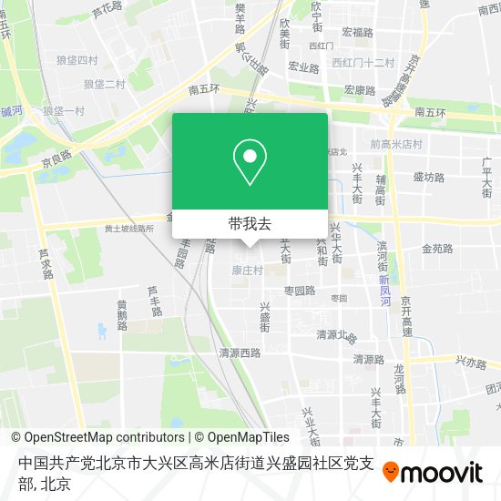 中国共产党北京市大兴区高米店街道兴盛园社区党支部地图