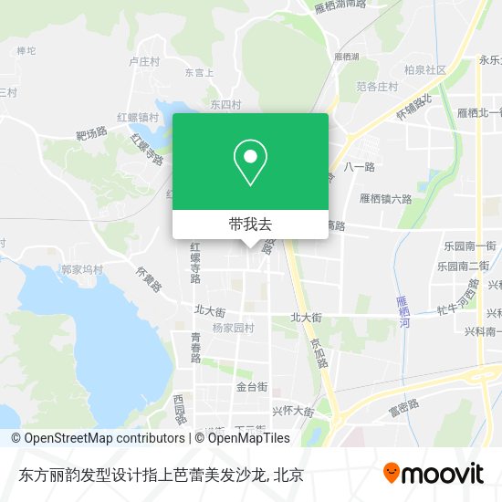 东方丽韵发型设计指上芭蕾美发沙龙地图