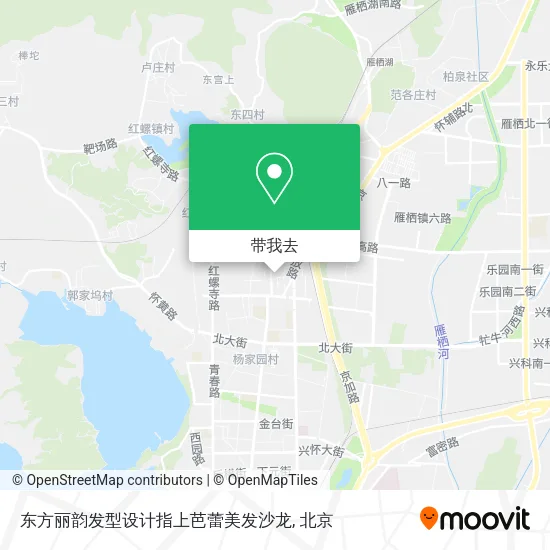 东方丽韵发型设计指上芭蕾美发沙龙地图