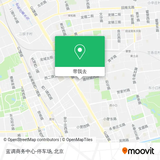 蓝调商务中心-停车场地图