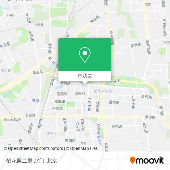 郁花园二里-北门地图