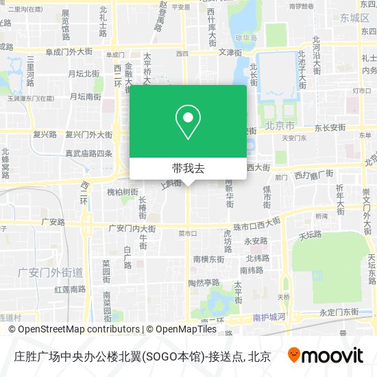 庄胜广场中央办公楼北翼(SOGO本馆)-接送点地图