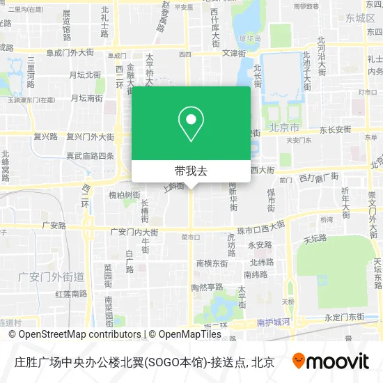 庄胜广场中央办公楼北翼(SOGO本馆)-接送点地图