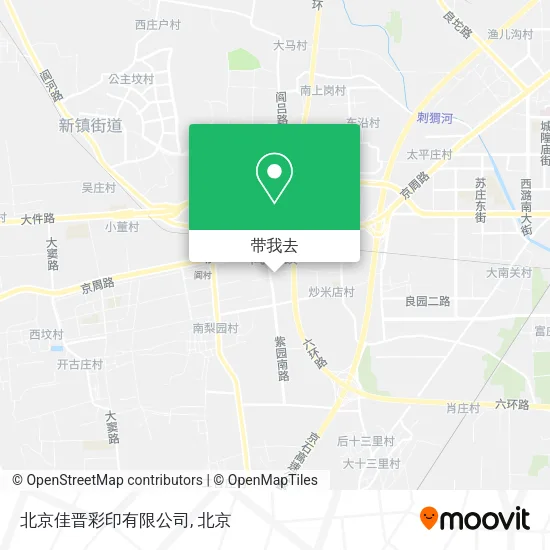 北京佳晋彩印有限公司地图