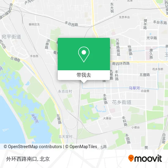 外环西路南口地图