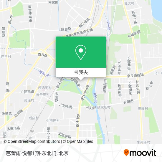 芭蕾雨·悦都1期-东北门地图