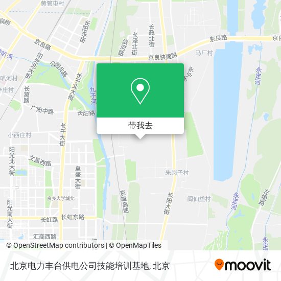 北京电力丰台供电公司技能培训基地地图