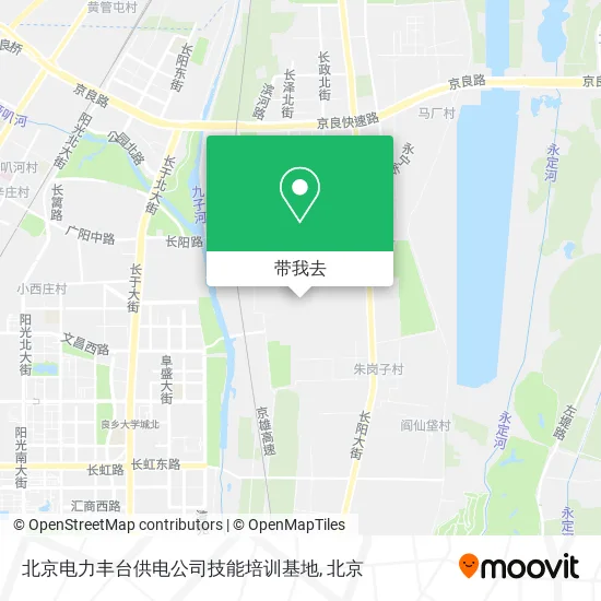 北京电力丰台供电公司技能培训基地地图