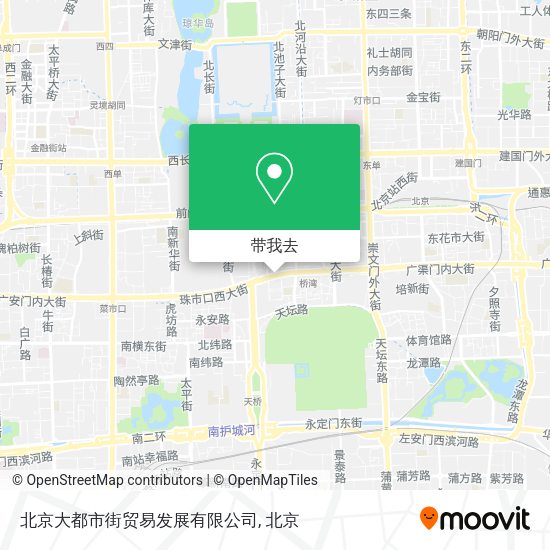 北京大都市街贸易发展有限公司地图