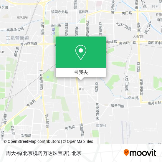 周大福(北京槐房万达珠宝店)地图