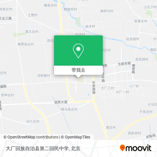 大厂回族自治县第二回民中学地图