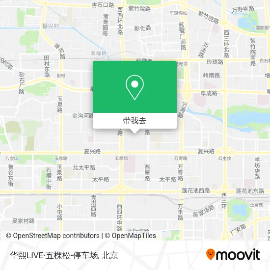 华熙LIVE·五棵松-停车场地图