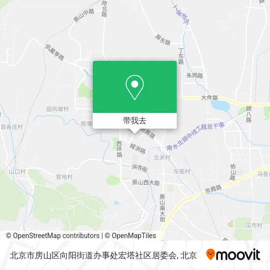 北京市房山区向阳街道办事处宏塔社区居委会地图