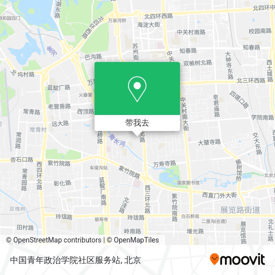 中国青年政治学院社区服务站地图