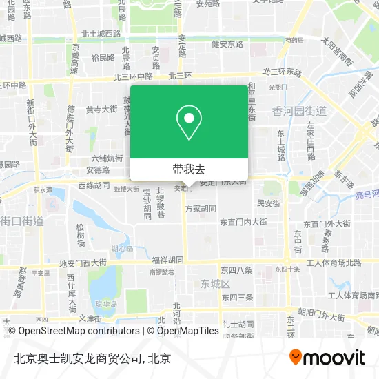 北京奥士凯安龙商贸公司地图