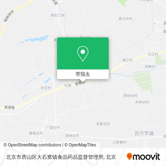 北京市房山区大石窝镇食品药品监督管理所地图