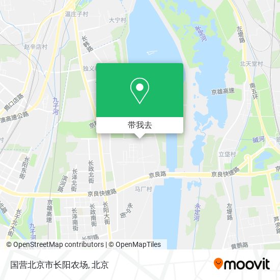 国营北京市长阳农场地图