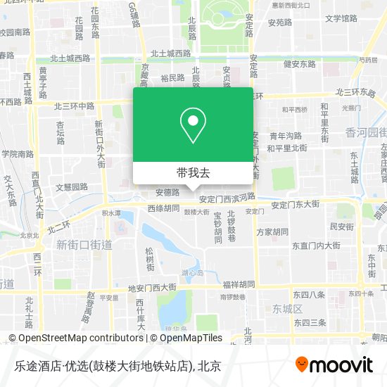 乐途酒店·优选(鼓楼大街地铁站店)地图