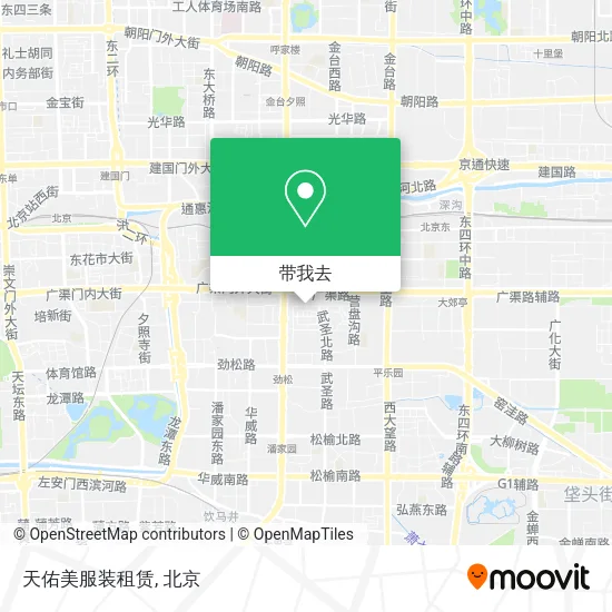 天佑美服装租赁地图