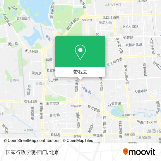 国家行政学院-西门地图