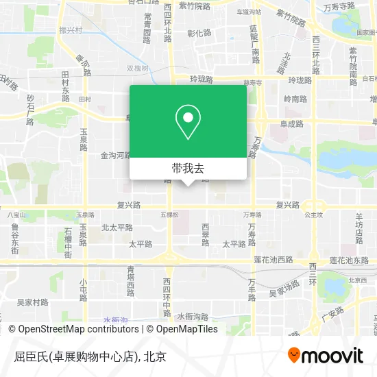 屈臣氏(卓展购物中心店)地图