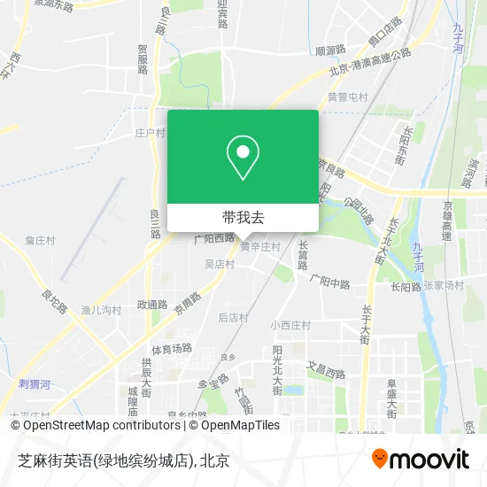芝麻街英语(绿地缤纷城店)地图