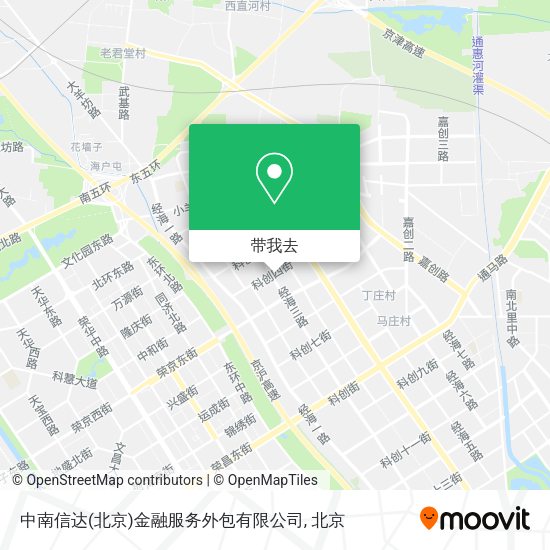 中南信达(北京)金融服务外包有限公司地图
