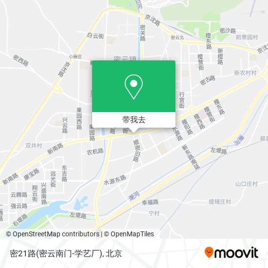 密21路(密云南门-学艺厂)地图
