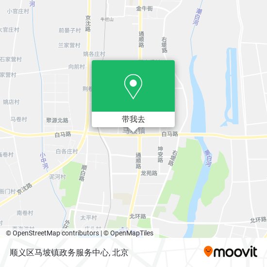 顺义区马坡镇政务服务中心地图