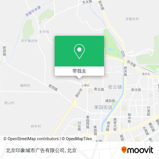 北京印象城市广告有限公司地图