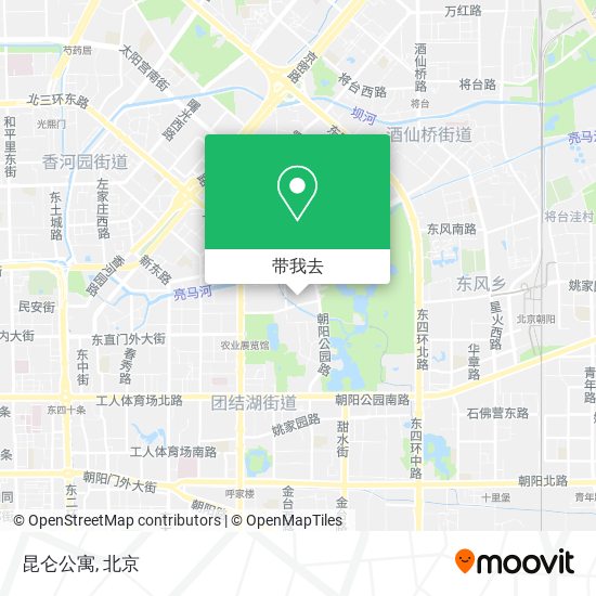 昆仑公寓地图