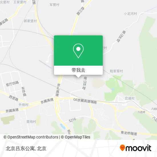 北京吕东公寓地图