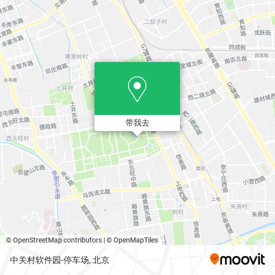 中关村软件园-停车场地图