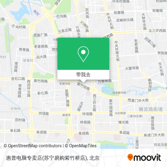 惠普电脑专卖店(苏宁易购紫竹桥店)地图