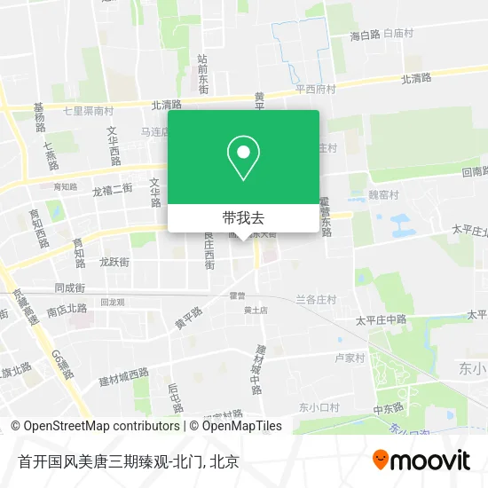 首开国风美唐三期臻观-北门地图