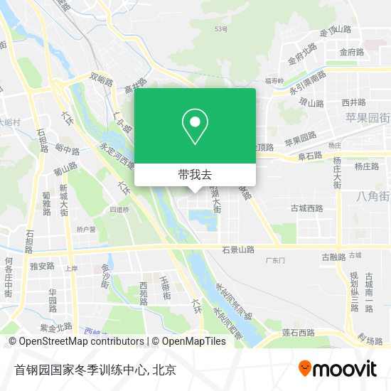 首钢园国家冬季训练中心地图
