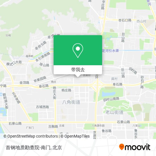 首钢地质勘查院-南门地图