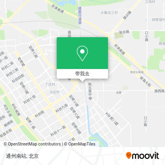 通州南站地图