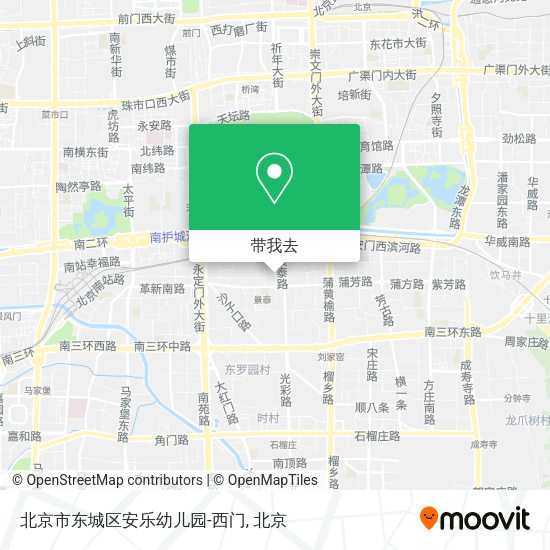 北京市东城区安乐幼儿园-西门地图