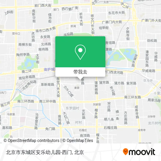 北京市东城区安乐幼儿园-西门地图