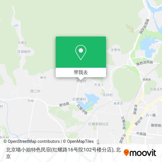 北京喵小姐特色民宿(红螺路16号院102号楼分店)地图
