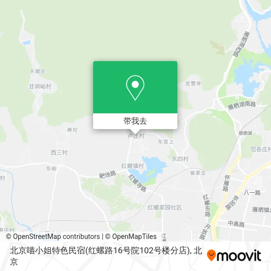 北京喵小姐特色民宿(红螺路16号院102号楼分店)地图