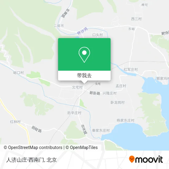 人济山庄-西南门地图