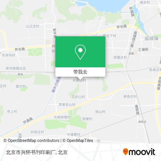 北京市兴怀书刊印刷厂地图