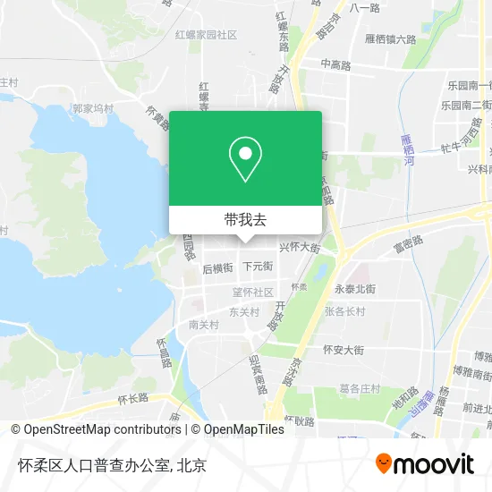 怀柔区人口普查办公室地图
