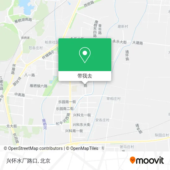 兴怀水厂路口地图