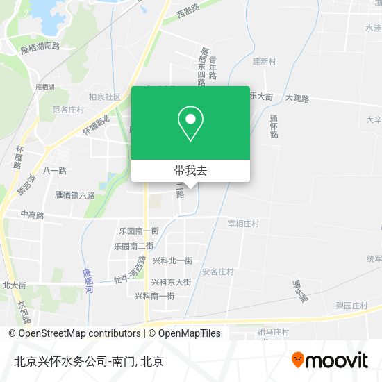北京兴怀水务公司-南门地图