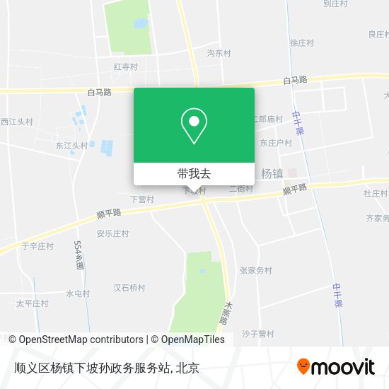 顺义区杨镇下坡孙政务服务站地图